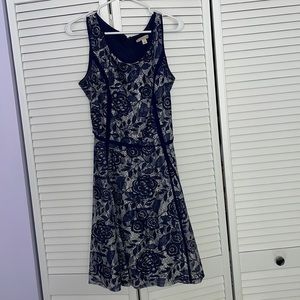 Blue Business casual dress